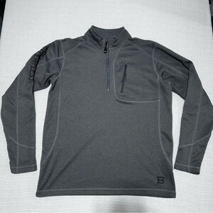 Ariat Relentless Trevor Brazile 1/4 Zip Pullover - Gray Heather - Men's Large